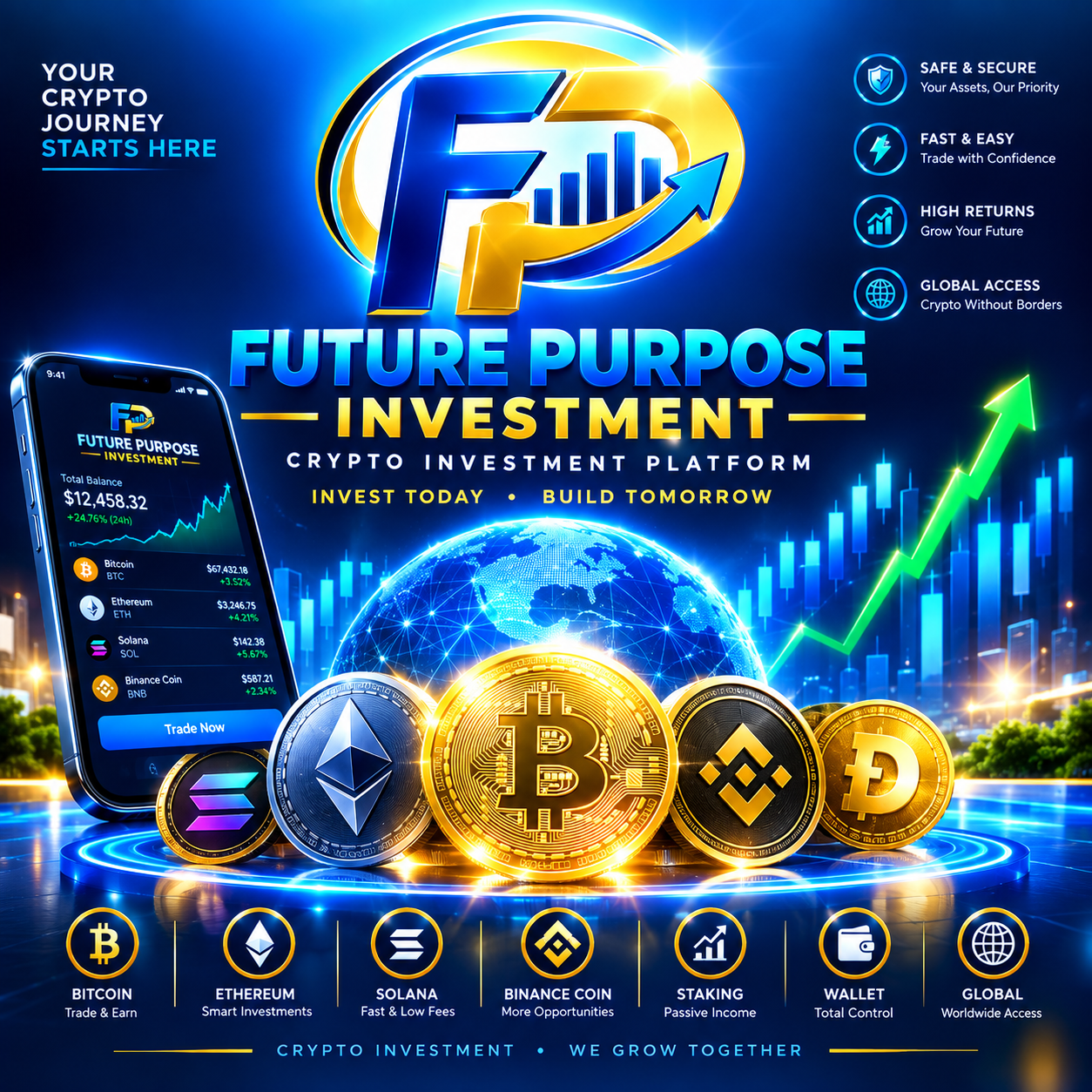 Future Purpose Investment crypto platform artwork